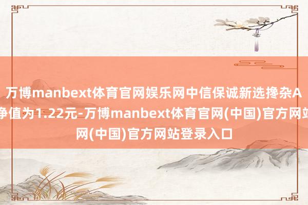 万博manbext体育官网娱乐网中信保诚新选搀杂A最新单元净值为1.22元-万博manbext体育官网(中国)官方网站登录入口