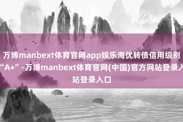 万博manbext体育官网app娱乐海优转债信用级别为“A+”-万博manbext体育官网(中国)官方网站登录入口
