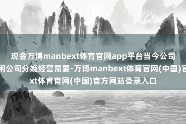 现金万博manbext体育官网app平台当今公司镍原料供应能赋闲公司分娩经营需要-万博manbext体育官网(中国)官方网站登录入口