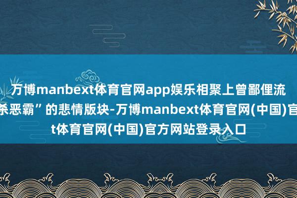 万博manbext体育官网app娱乐相聚上曾鄙俚流传“受虐妇女反杀恶霸”的悲情版块-万博manbext体育官网(中国)官方网站登录入口
